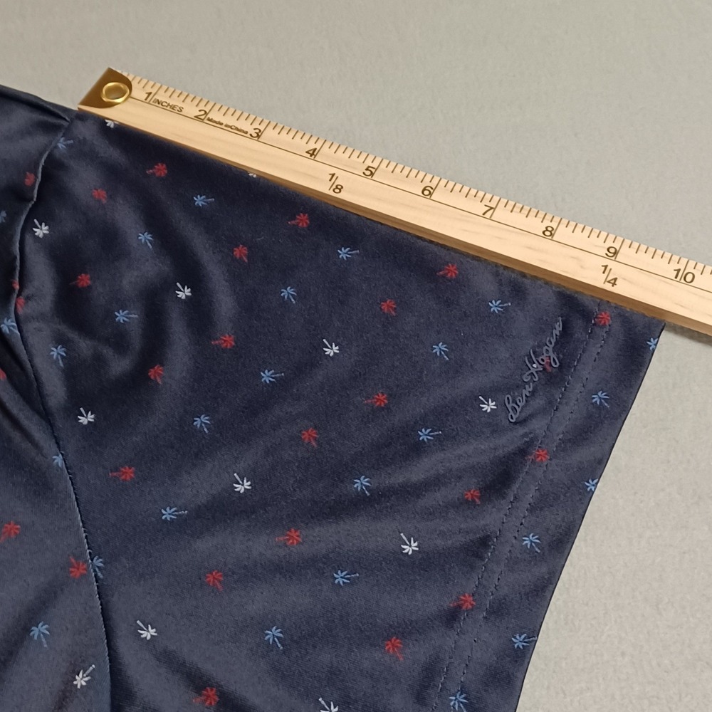 Ben Hogan Performance Mens XL Navy Palm Tree Print Golf Polo Shirt WT5661 - Picture 6 of 11